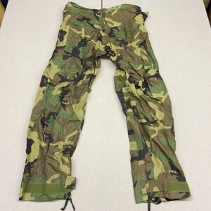 ORC Industries Rainsuit Pants Medium Woodland Camo Military Weathergear Outdoor